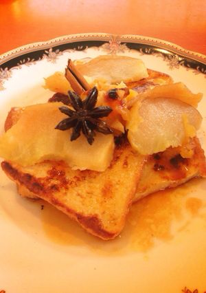 焼きリンゴでゴージャス フレンチトースト-レシピのメイン写真