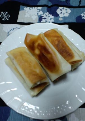 豚肉とエリンギの味噌炒めの春巻き-レシピのメイン写真