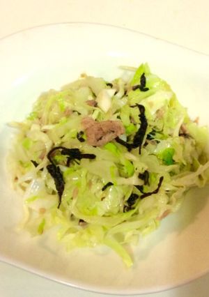 簡単！おいしい！キャベツのツナ塩昆布和え-レシピのメイン写真