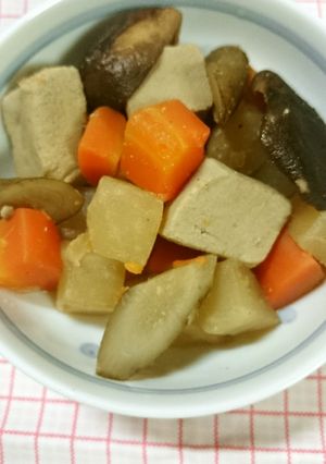 高野豆腐の煮物-レシピのメイン写真