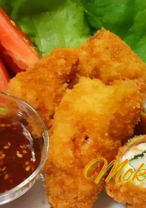 鶏むね☆柔らか梅しそロールカツ♪-レシピのメイン写真