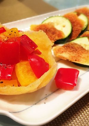 パリパリチーズ煎餅で★ズッキーニの前菜-レシピのメイン写真
