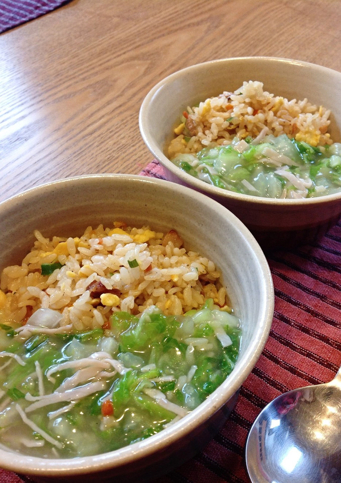 冬のお昼♪簡単白菜あんかけ五目炒飯-レシピのメイン写真