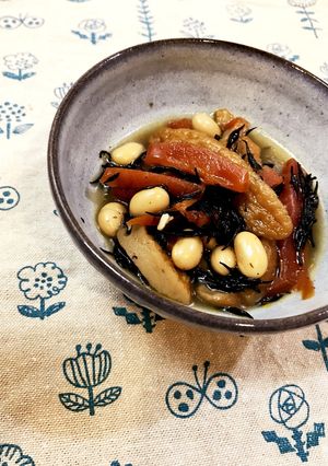 ☆どかんと作る大豆とひじきのこっくり煮-レシピのメイン写真