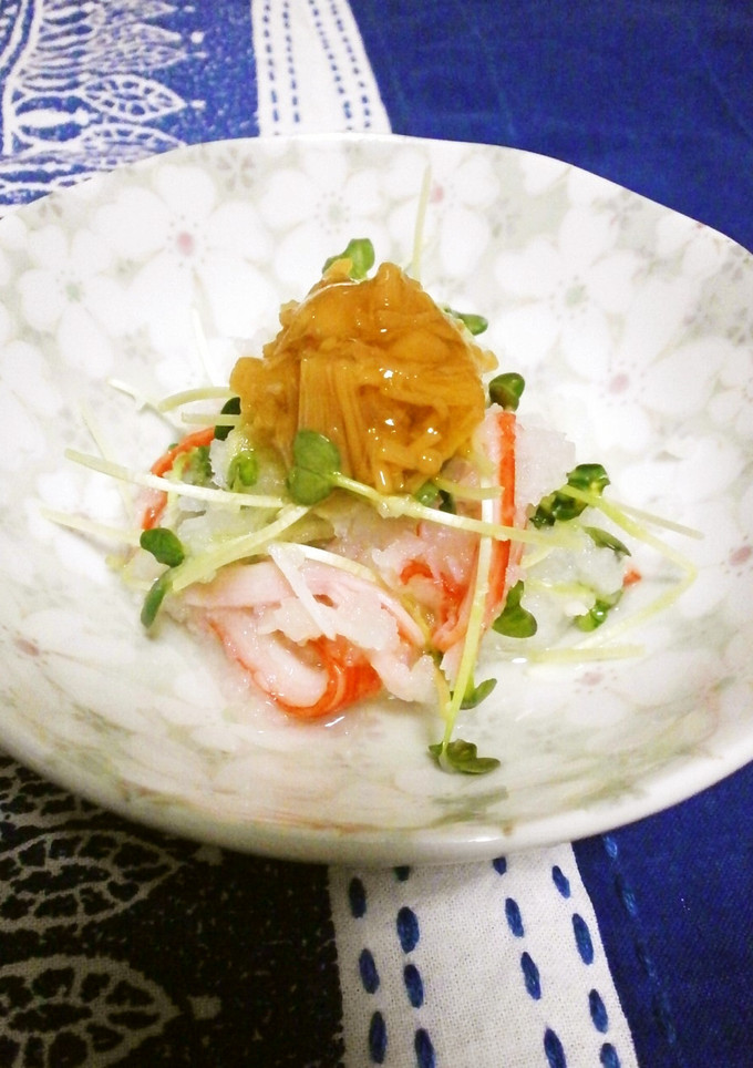 大根おろしとなめ茸の酢の物-レシピのメイン写真