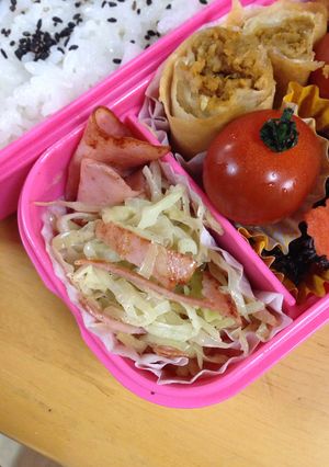 お弁当の隙間に千切りキャベツのマヨ炒め！-レシピのメイン写真