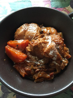 鶏肉の赤ワイン煮込み-レシピのメイン写真