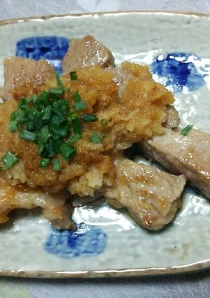 サッパリ！トンテキのおろしショウガ焼き-レシピのメイン写真