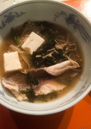 残り物で鯛の味噌汁！-レシピのメイン写真