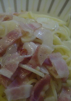 ベーコンと玉ねぎのぺペロンチーノ-レシピのメイン写真