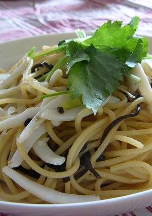 塩昆布とイカの和風パスタ-レシピのメイン写真