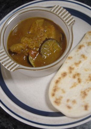 インド風カレーとナン-レシピのメイン写真