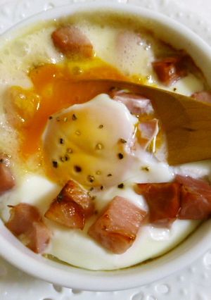 トロトロ卵とベーコンのココットカマン-レシピのメイン写真