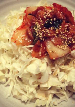 超簡単美味しい時短！キムチサラダうどん-レシピのメイン写真
