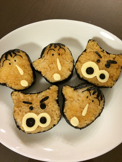 クレヨンしんちゃん☆焼きおにぎり-レシピのメイン写真