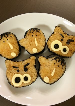 クレヨンしんちゃん☆焼きおにぎり-レシピのメイン写真