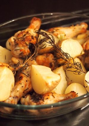 鶏肉と根菜のハーブグリル-レシピのメイン写真