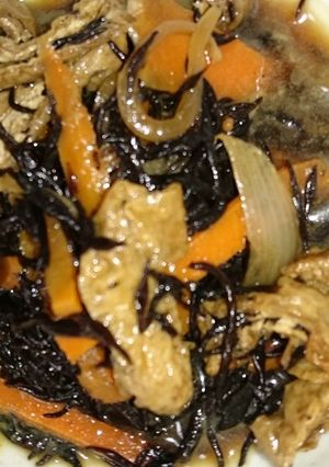 ☆簡単♪お弁当に♪ひじきと油揚げの煮物☆-レシピのメイン写真