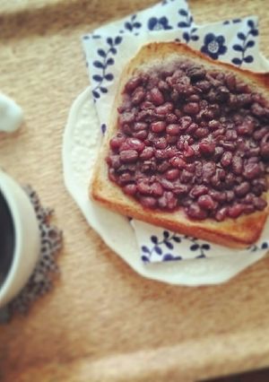 あずきトースト-レシピのメイン写真