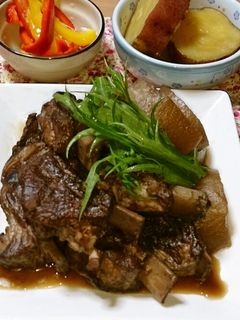 柔らか!スペアリブの赤ワイン煮込み-レシピのメイン写真