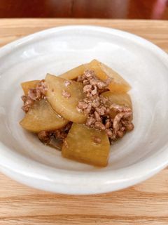 簡単!大根と豚ひき肉のそぼろ煮!-レシピのメイン写真