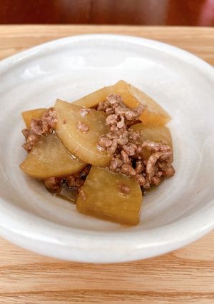 簡単！大根と豚ひき肉のそぼろ煮！-レシピのメイン写真