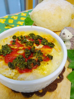 ポテトのマルゲリータ風ココットカマン♪-レシピのメイン写真