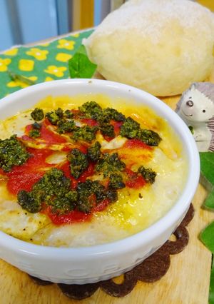 ポテトのマルゲリータ風ココットカマン♪-レシピのメイン写真