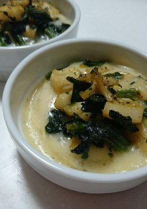 ホタテとほうれん草のココットカマン-レシピのメイン写真