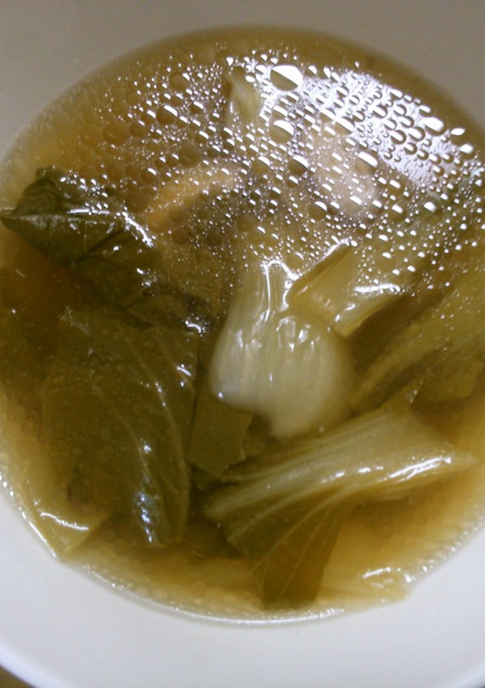 チンゲン菜 椎茸だけで 簡単 中華スープ-レシピのメイン写真