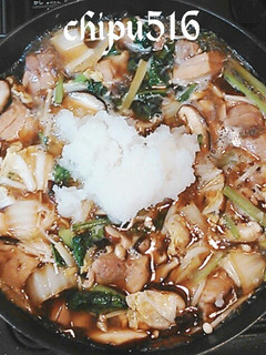 簡単 子供が喜ぶ鶏もも肉と白菜のみぞれ鍋-レシピのメイン写真