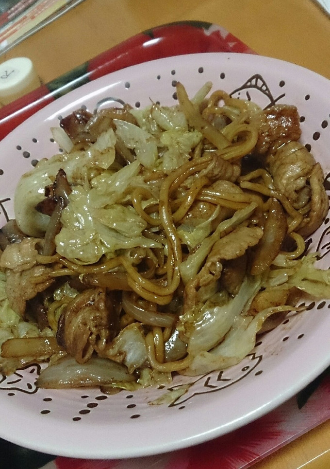簡単レタス焼きそば-レシピのメイン写真