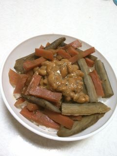 きんぴら納豆ご飯-レシピのメイン写真