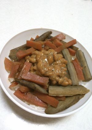 きんぴら納豆ご飯-レシピのメイン写真