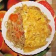 「ハムオムパスタ」