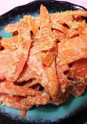 お弁当にもお勧め！人参のゴマ味噌きんぴら-レシピのメイン写真