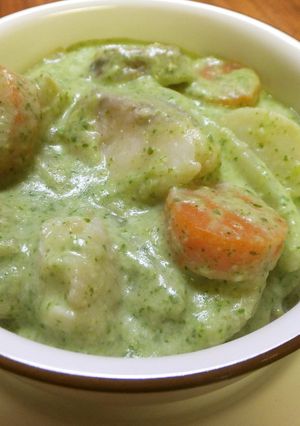 【使いきり】残り野菜のグリーンシチュー-レシピのメイン写真