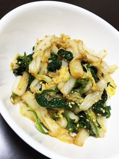 白菜!白菜とほうれん草のごま和え-レシピのメイン写真