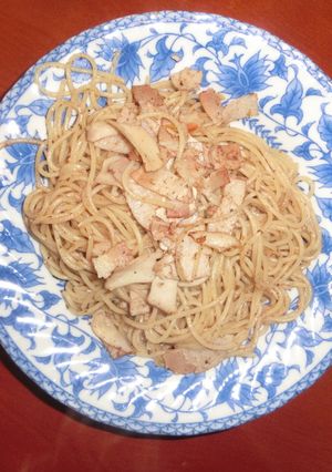バジル風味のベーコンパスタ-レシピのメイン写真
