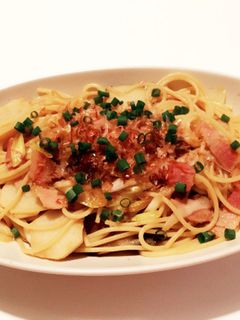 里芋とベーコンの和風パスタ-レシピのメイン写真