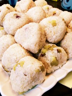 炊飯器で簡単!さつま芋のおこわ-レシピのメイン写真