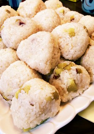 炊飯器で簡単！さつま芋のおこわ-レシピのメイン写真