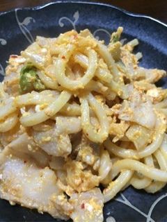 豚キムチ×冷凍うどん-レシピのメイン写真
