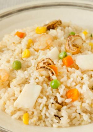 だしでリッチに、シーフード炊飯ピラフ！-レシピのメイン写真