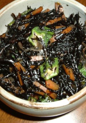 おくら入りひじきの煮物-レシピのメイン写真