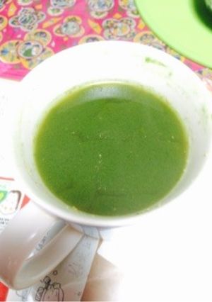 青汁を使ってホット一息-レシピのメイン写真