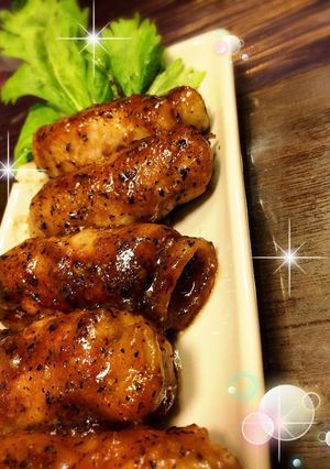 豚ロースの野菜巻き黒胡麻味噌-レシピのメイン写真