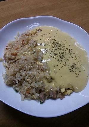 豆乳の冷製かぼちゃポタージュチャーハン-レシピのメイン写真