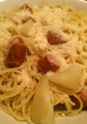 じゃがいもとウィンナーのバターパスタ-レシピのメイン写真
