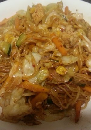 絶品！止まらない甘辛焼きそば！-レシピのメイン写真